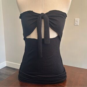 LF SEEK THE LABEL Black Strapless Mini Dress Size Small